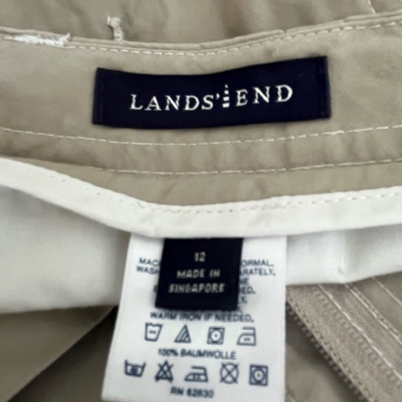 Lands End Women’s tan colored crop pants size 12 - Picture 5 of 5